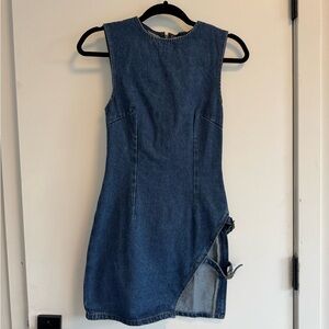 Lioness Blue Denim Mini Dress